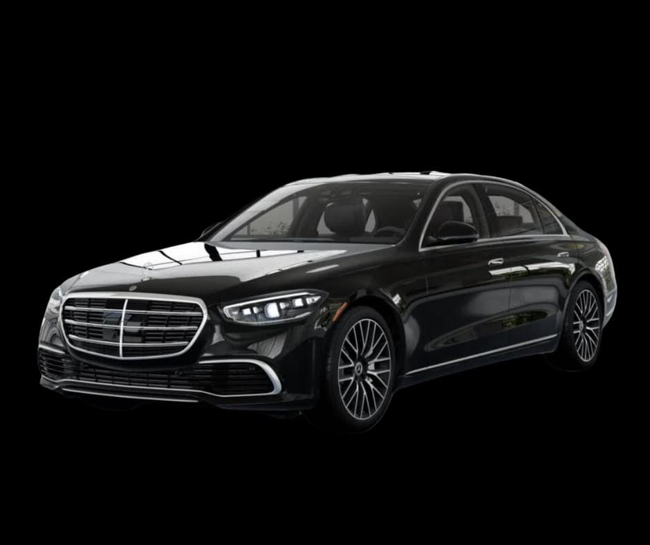 Luxury black sedan used by Let’s Limousine LLC